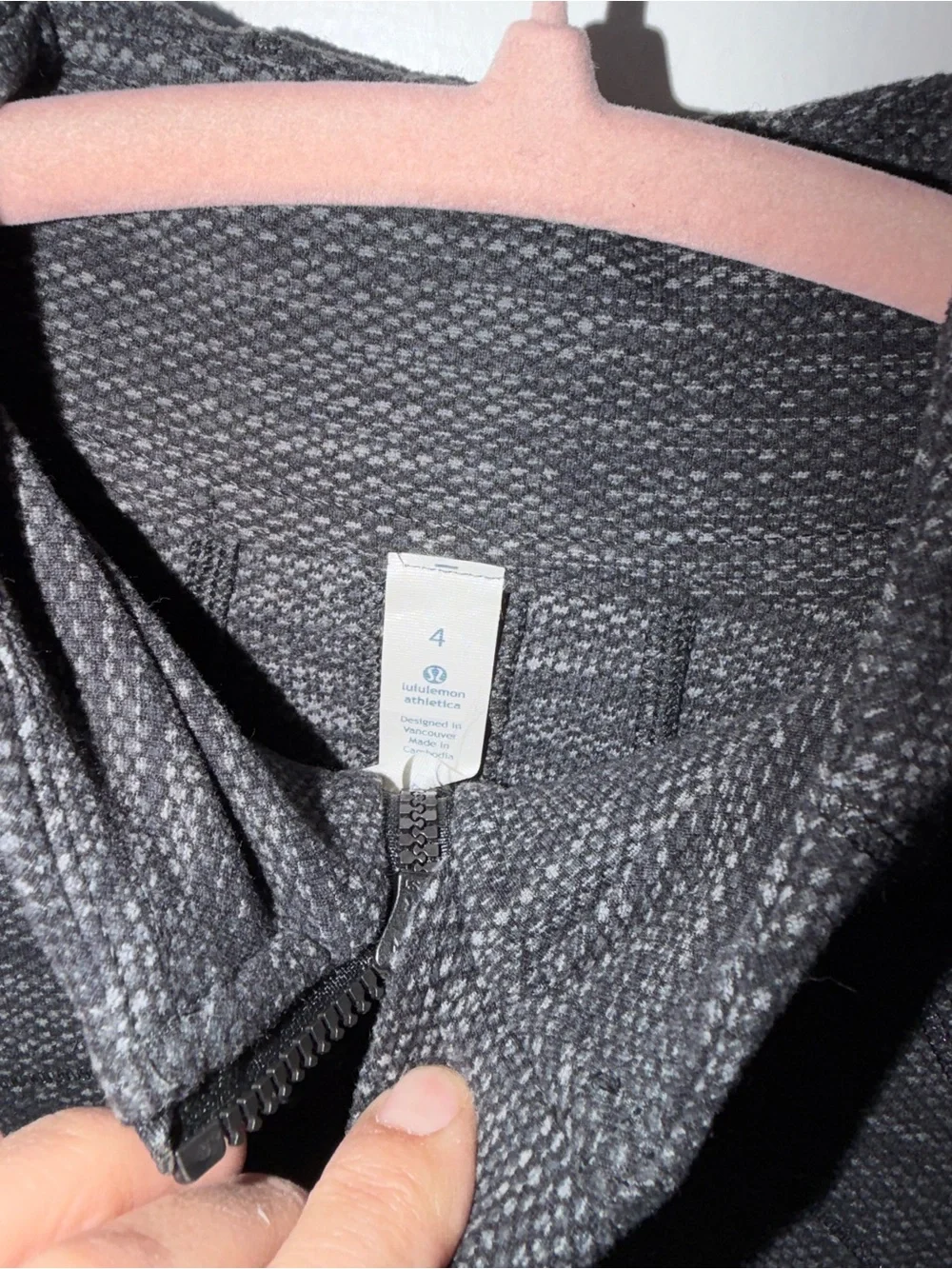 Lululemon jacket Heathered black